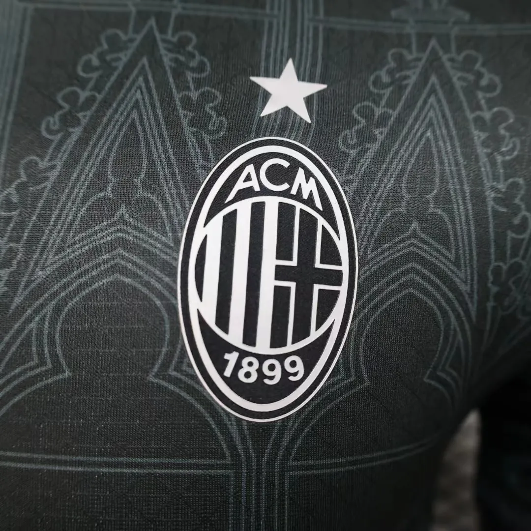 23-24 AC Milan Fourth Kit Black Player Version Shirts Football AAAAJerseys Yupoo 3