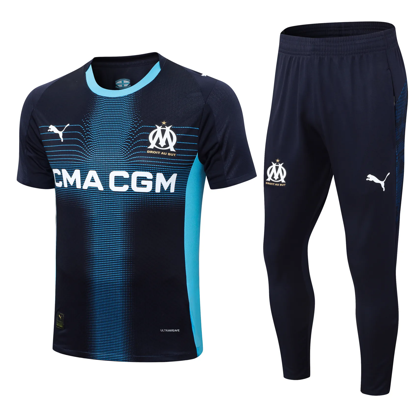 25-26 Marseille Away Player Version Training Kits Football Tracksuits 5