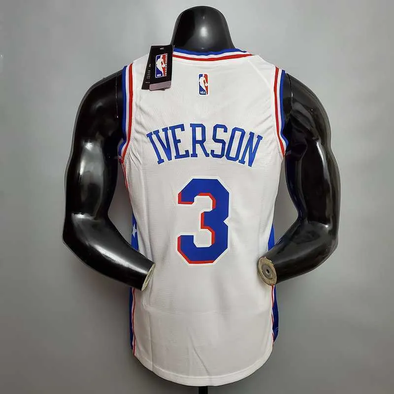 Iverson #3 Detroit Pistons white 1