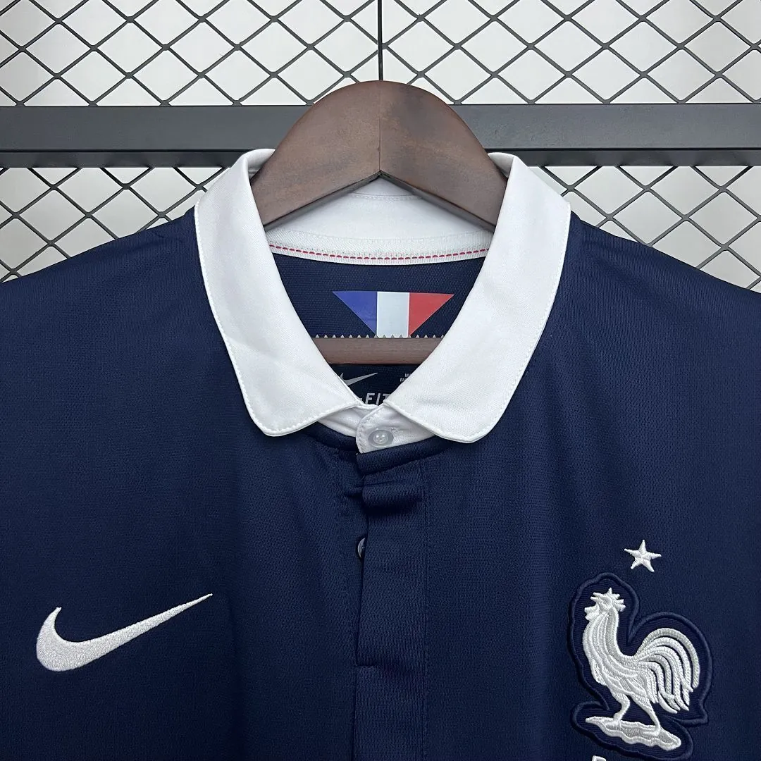 2014 France Home Retro Long Sleeve Kit Vintage Shirt AAAAJersey Wholesale Yupoo 3