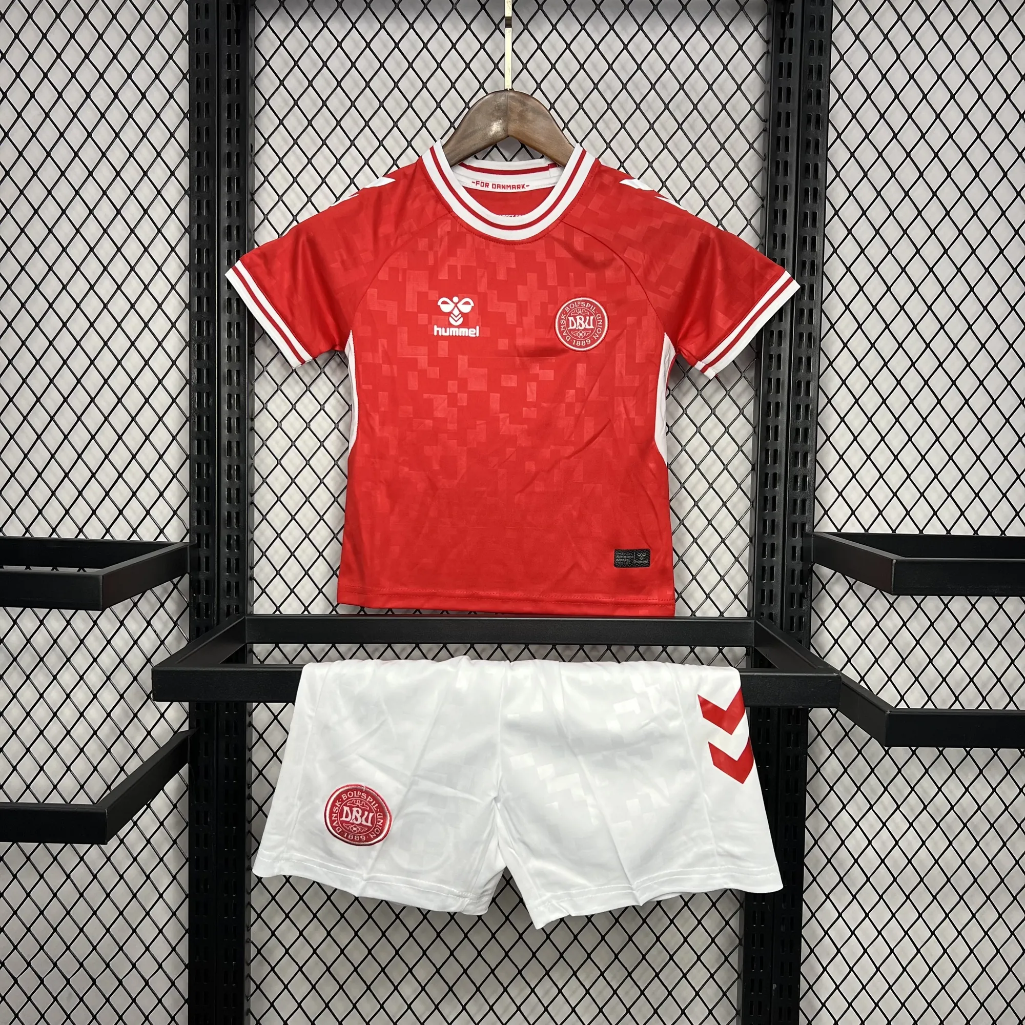 2024 Denmark Home Kid Kits UEFA Euro Youth Apparels AAAAJersey Supplier Yupoo 6