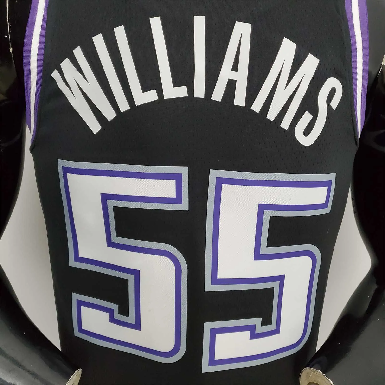 2022 Season Williams#55 Kings City Edition Black NBA Jersey 3