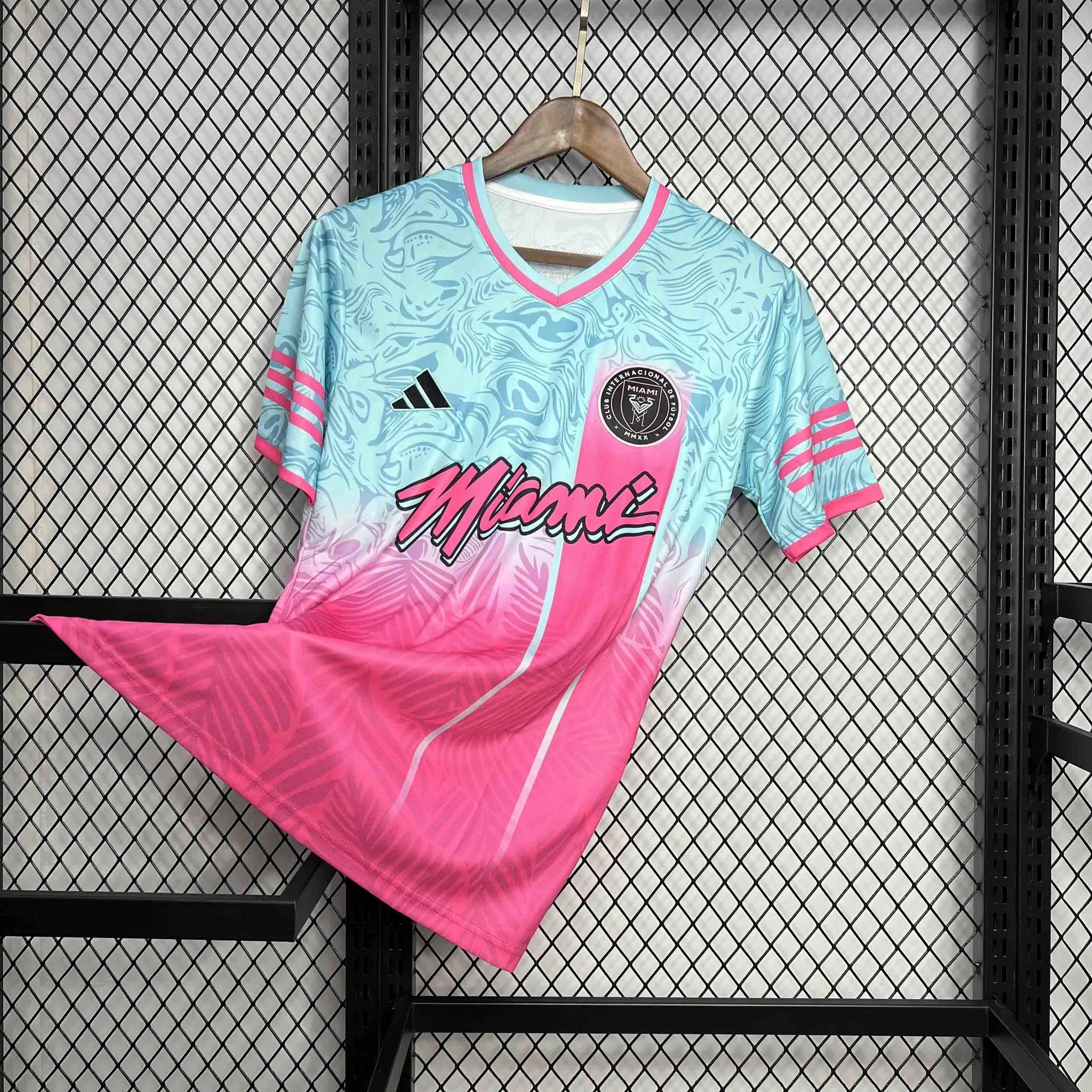 24-25 Inter Miami Special Beach Edition Kit Pink&Blue AAAAJerseys Dropshipping Yupoo 4