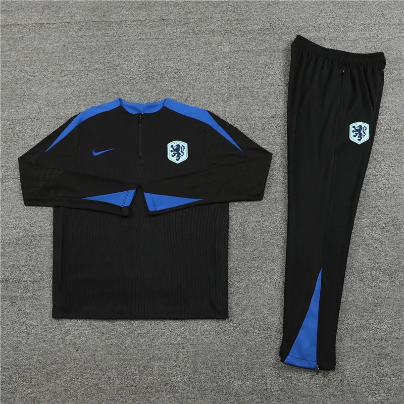 2024 Netherlands Player Long Sleeve Training Suit Football Shirts 3