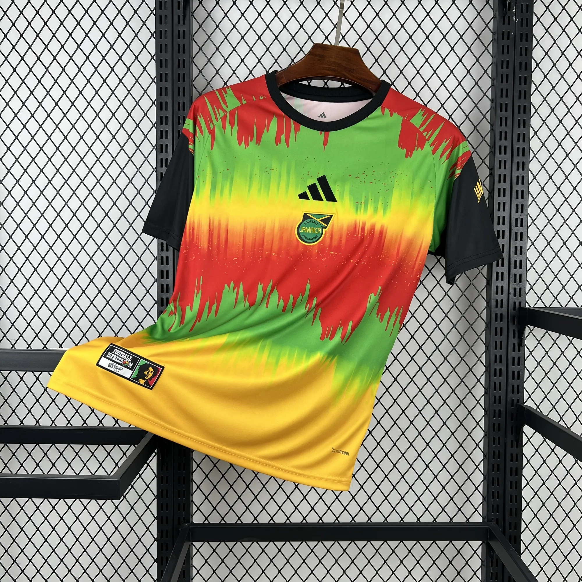 2026 World Cup Jamaica Bob Pre Match Soccer Shirt Fan Version 5