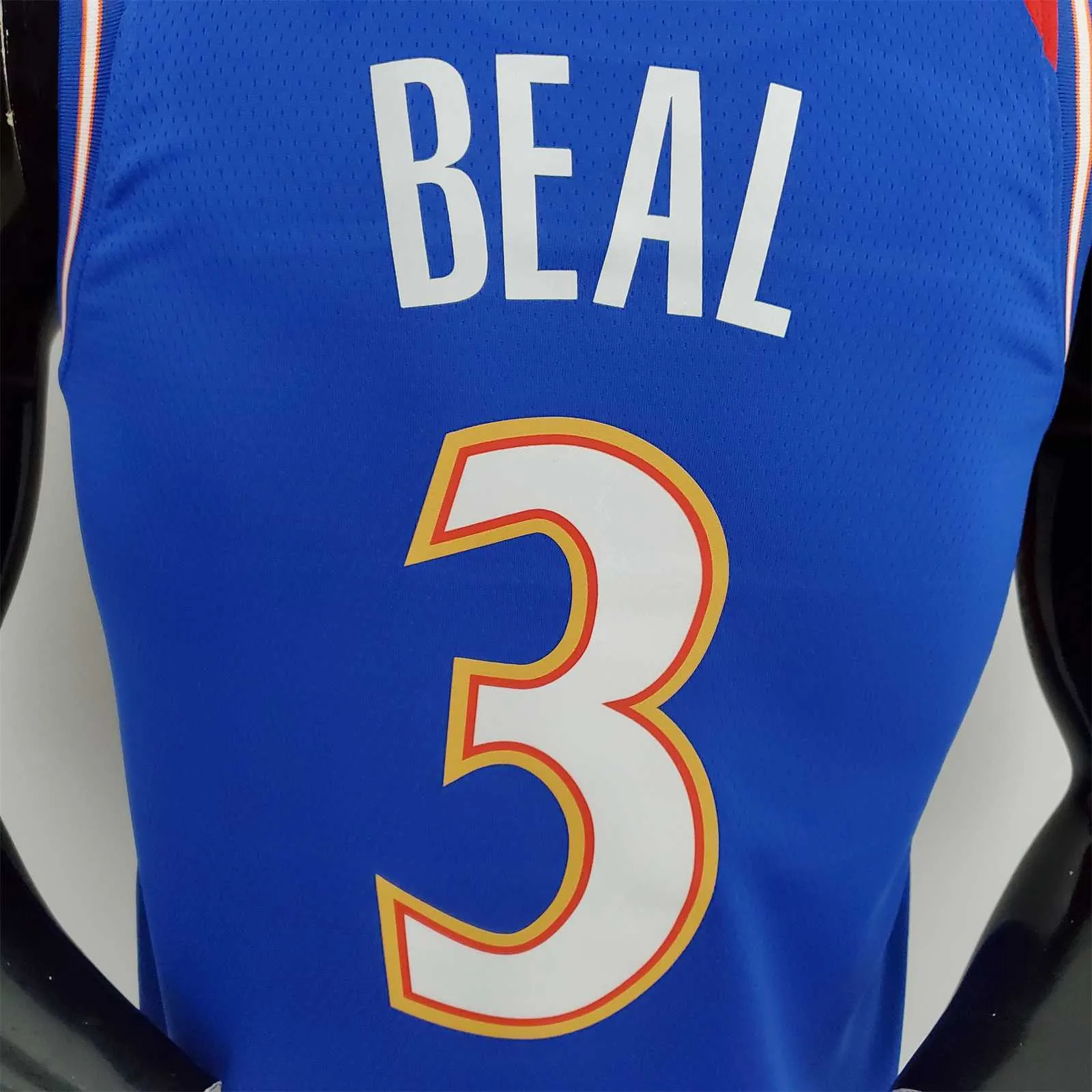 2022 Season BEAL#3 Talent City Edition Blue Red NBA Jersey 8