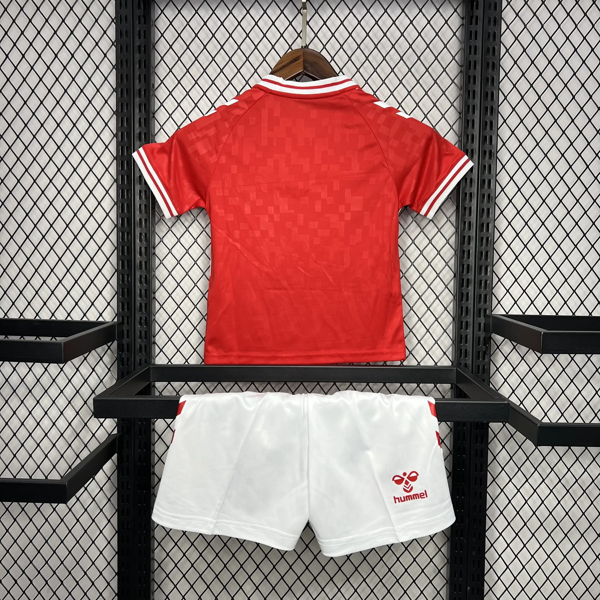 2024 Denmark Home Kid Kits UEFA Euro Youth Apparels AAAAJersey Supplier Yupoo 4