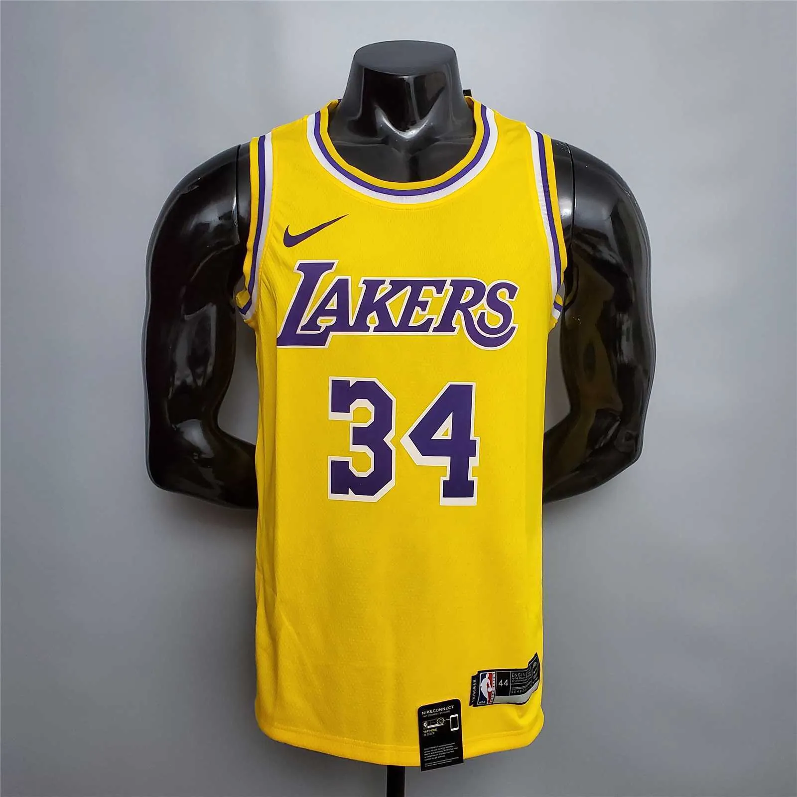 O'Neal #34 Lakers Round neck yellow 7