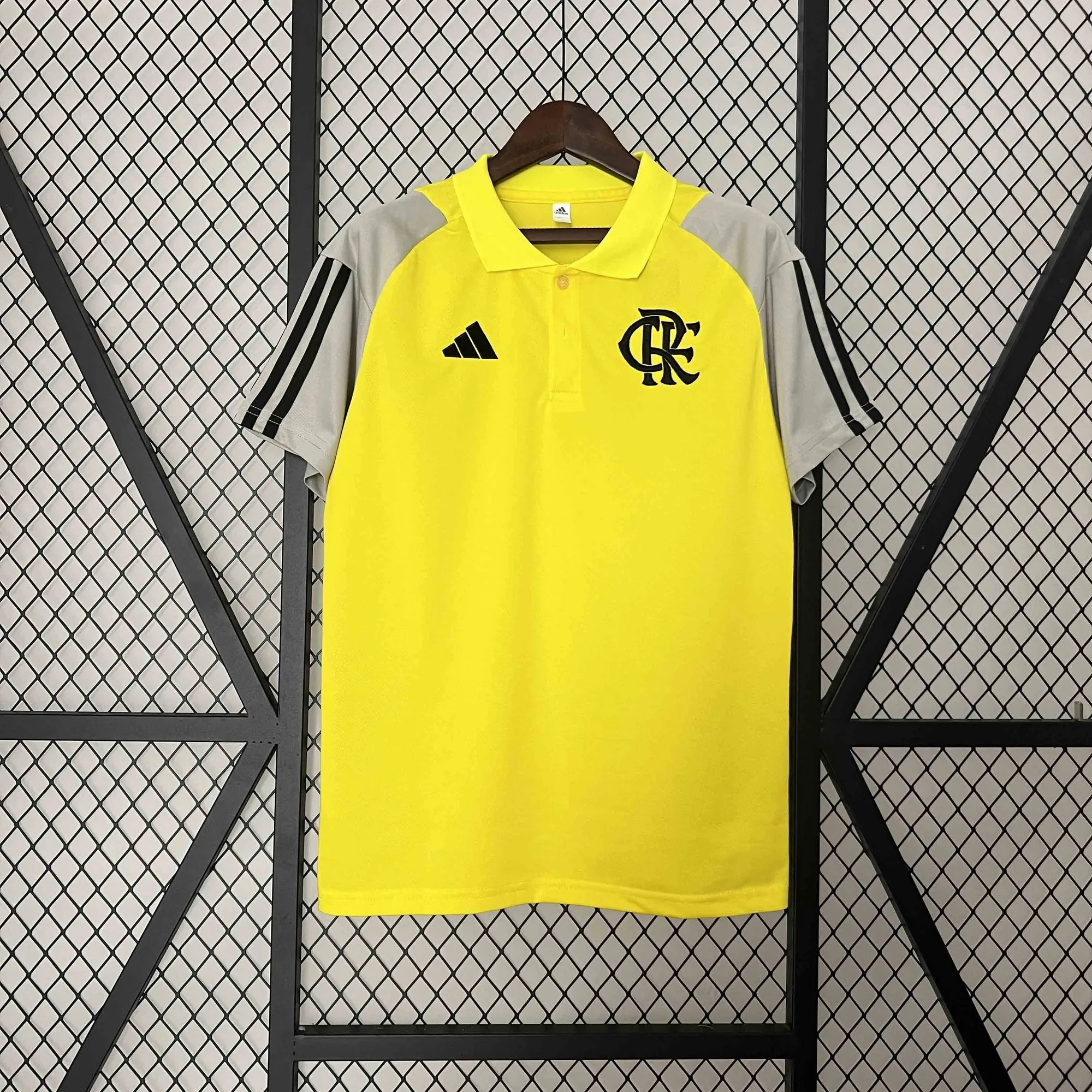 2024 Flamengo Training Yellow Polo Shirt Jersey Supplier Yupoo 6