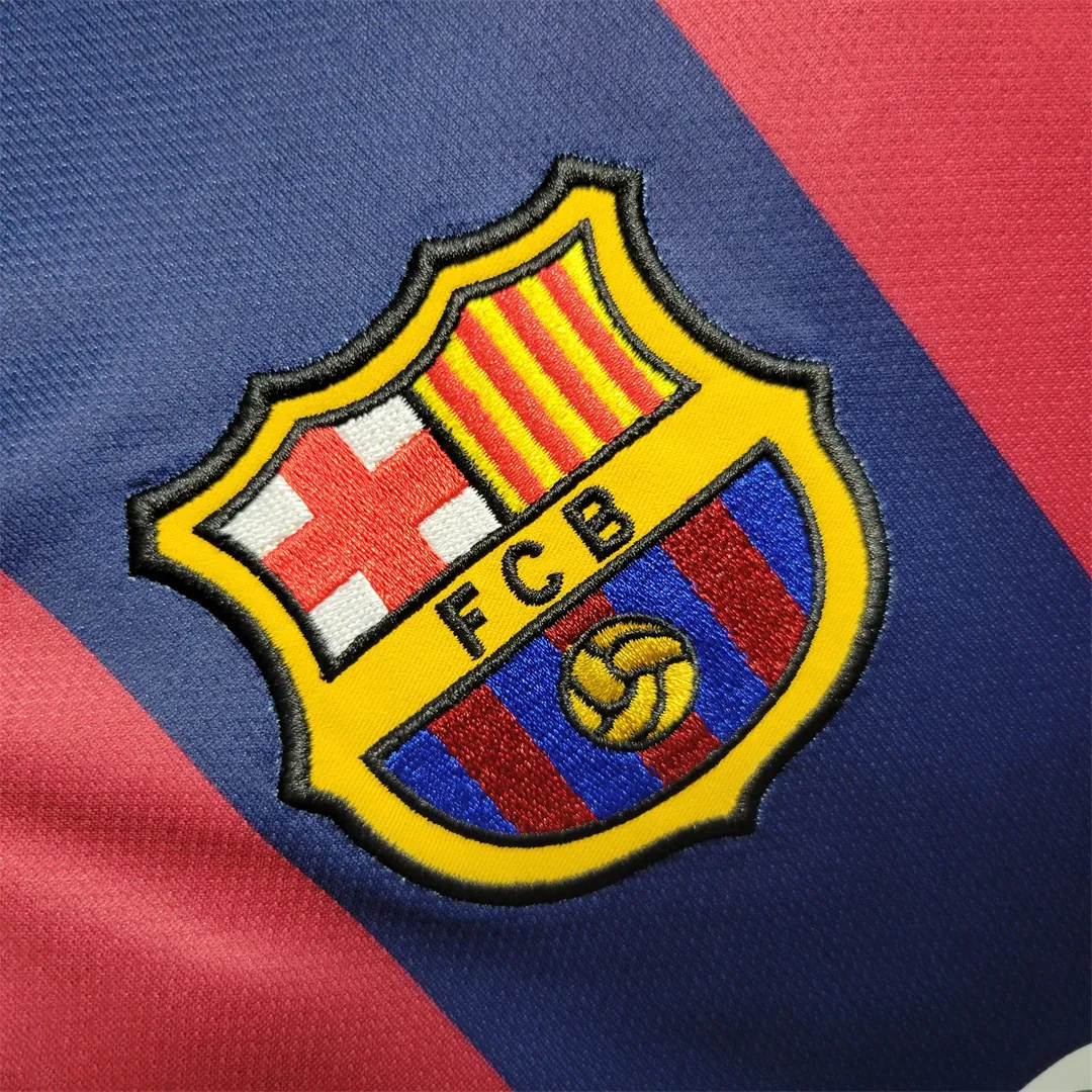 14-15 Barcelona home Long Sleeve 4