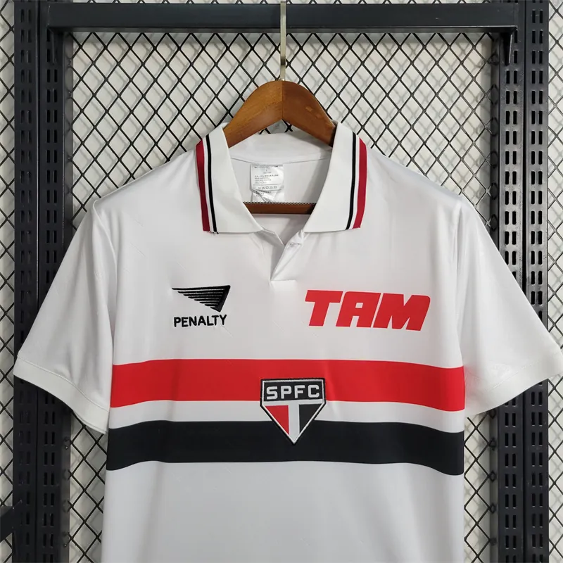 93-94 Retro Sao Paulo home size S-XXL Soccer Jerseys 8