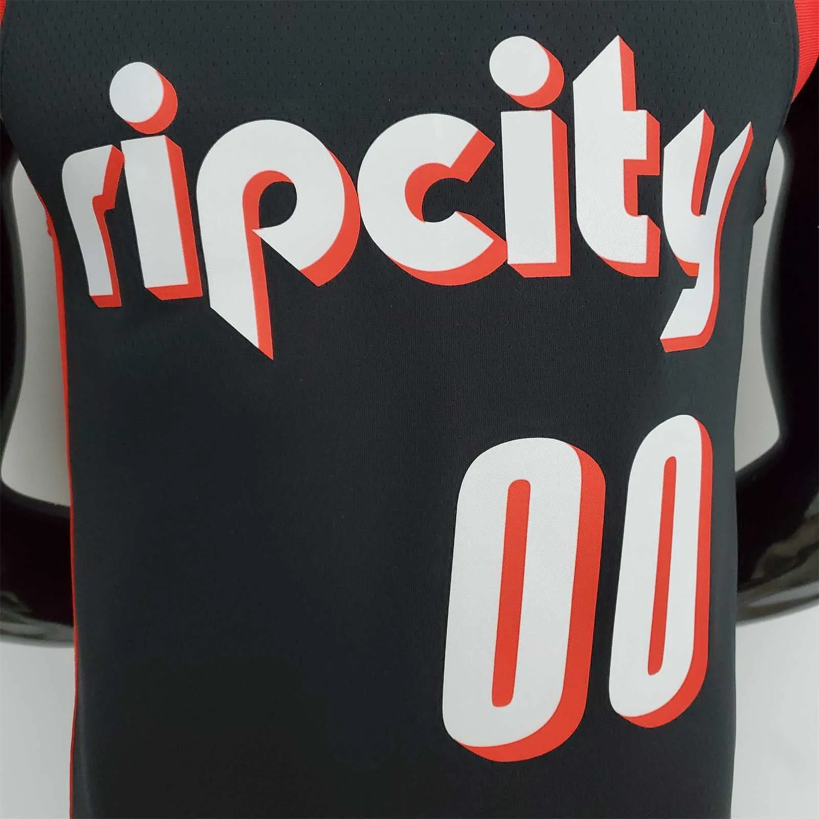 2022 Season Anthony#00 Trail Blazers Urban Edition Black NBA Jersey 5