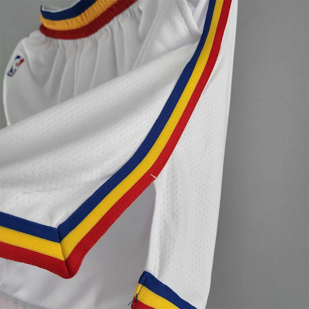 Golden State Warriors NBA Shorts White 3