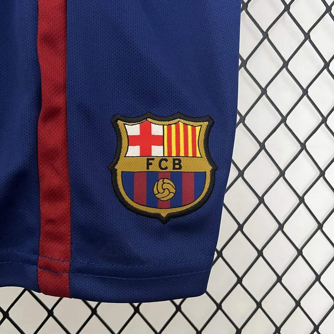 14-15 Barcelona Home Retro Kids Kit Size-16-28 Football Jersey Yupoo 14