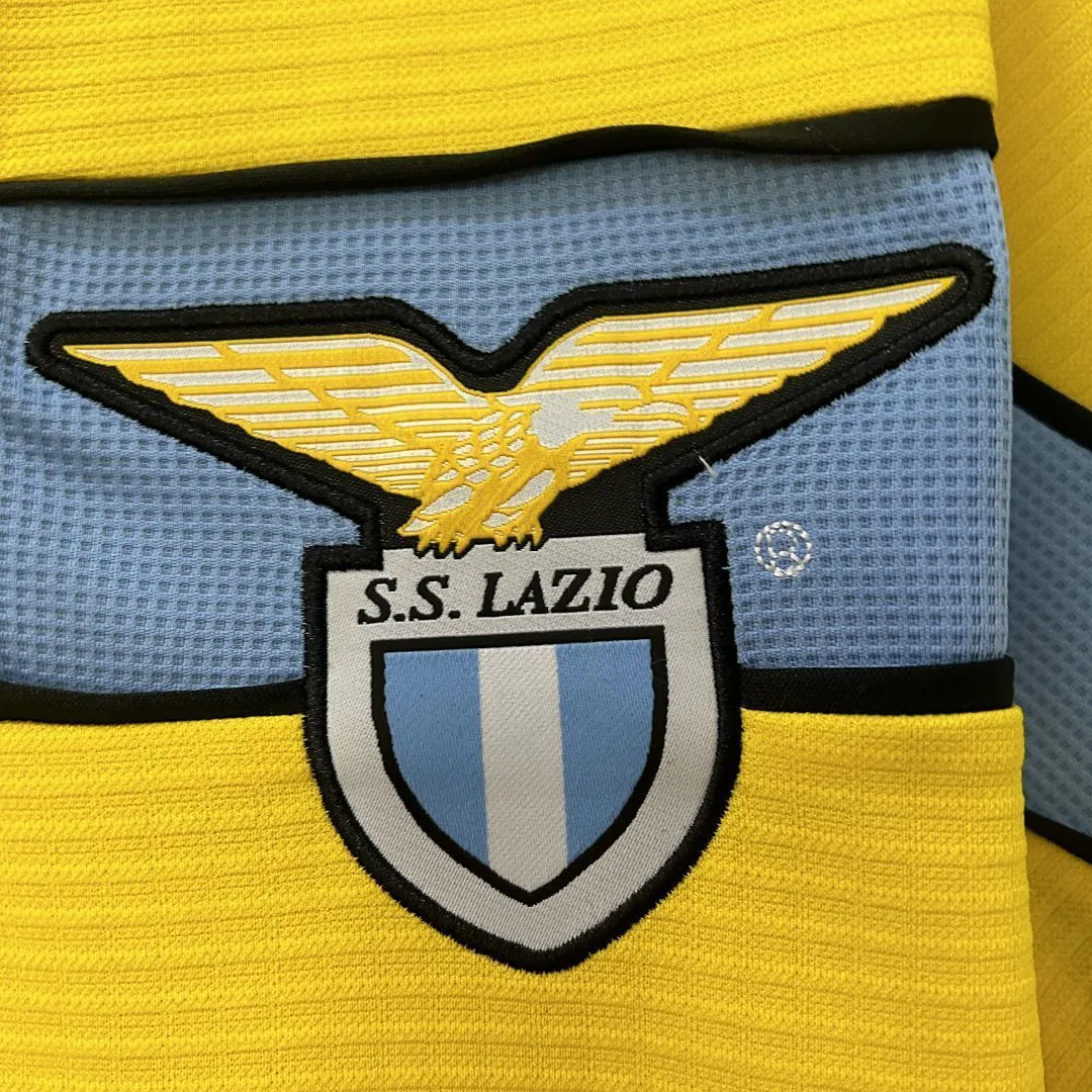 98-99 Lazio Yellow Retro Kit Vintage Shirt AAAAJersey Dropship Yupoo 4