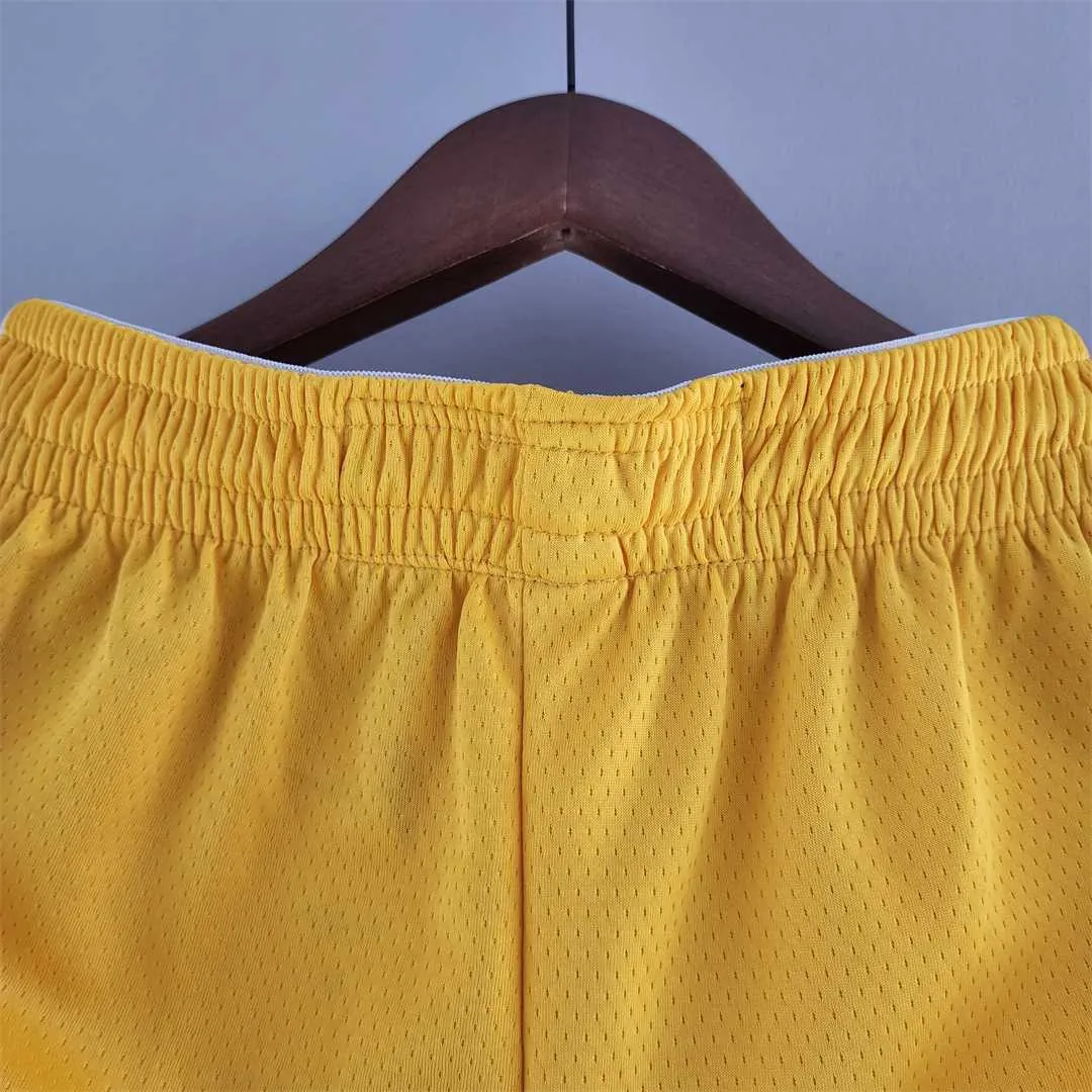Golden State Warriors Air Jordan NBA Shorts Yellow 5