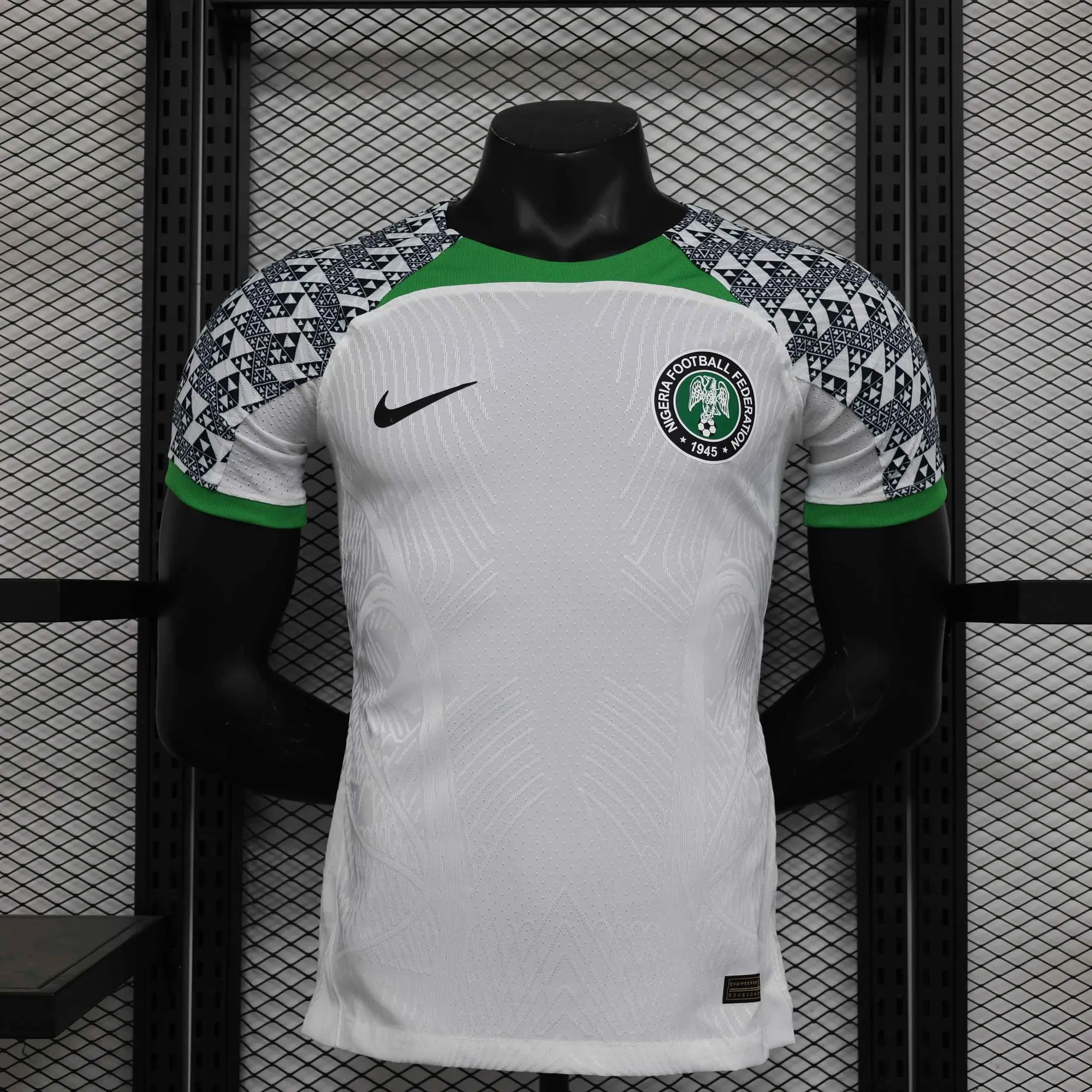 2023 Nigeria Away Kit White Player Version Shirt Soccer Jerseys For Sale 6