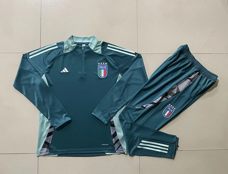 2024 Italy Long Sleeve Training Suit Football Shirts 1