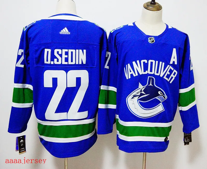 Vancouver Canucks ice hockey jersey M-3XL 温哥华加人队冰球服 3