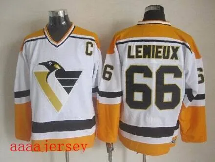Pittsburgh Penguins retro ice hockey jersey M-3XL 匹兹堡企鹅队复古冰球服 5