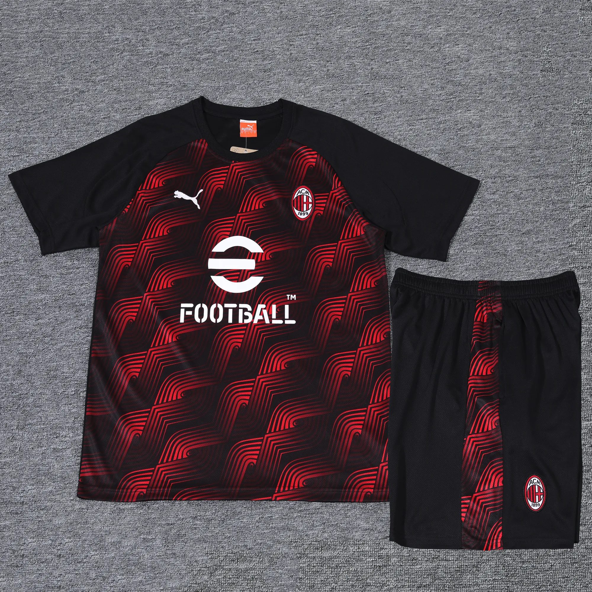 24-25 AC Milan Red and Black Training Suits Soccer Jerseys Yupoo 2