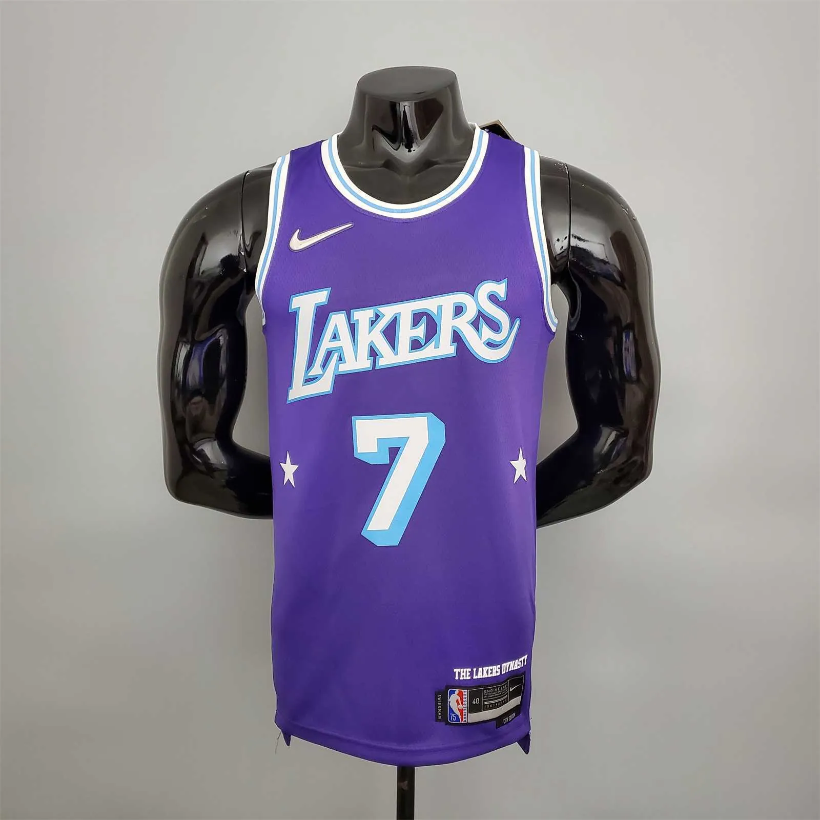 2022 75th Anniversary Anthony #7 Lakers City Edition Purple 8