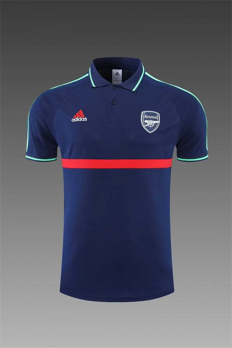 Polo Arsenal sapphire blue with red border 6