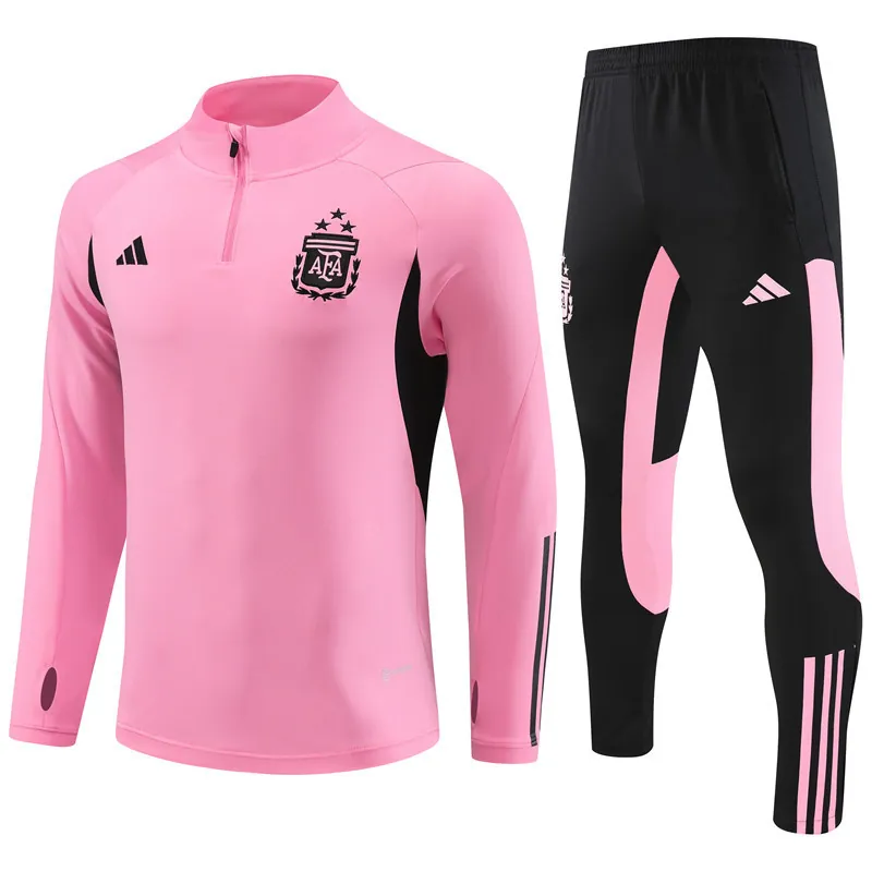 2023 Argentina Long Sleeve Kits Pink Training Suits Cheap Jerseys Yupoo 4