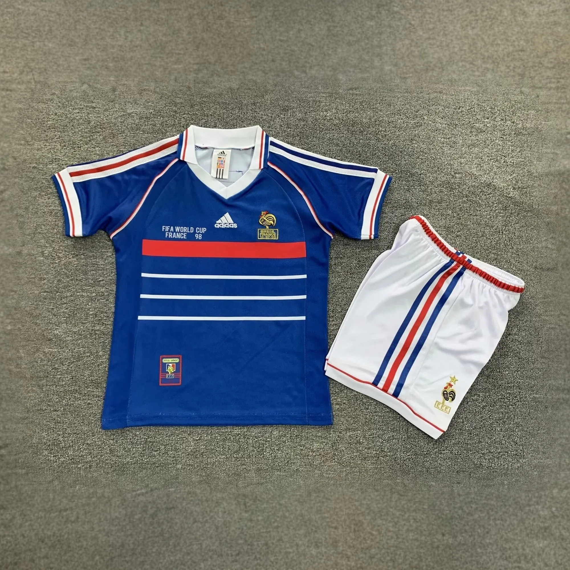 1998 France Home Kids Retro Kits World Cup Shirt Soccer Jerseys Yupoo 9