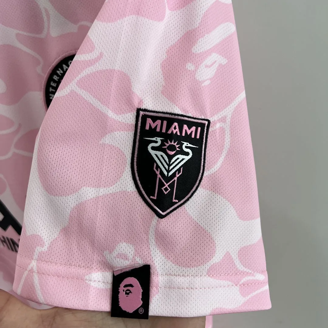 23-24 Inter Miami Limited Gris Pink Shirt Joint Edition Kit Soccer Jerseys Yupoo 4