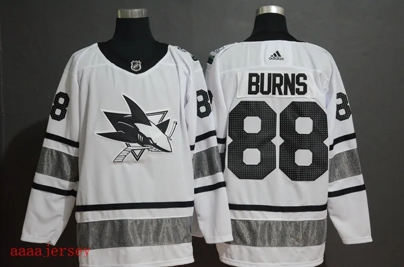 2019 San Jose Sharks all star ice hockey jersey M-3XL 圣何塞鲨鱼队全明星冰球服 2
