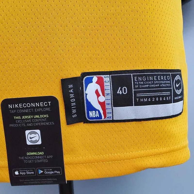Retro version THOMPSON#11 Golden State Warriors yellow 6