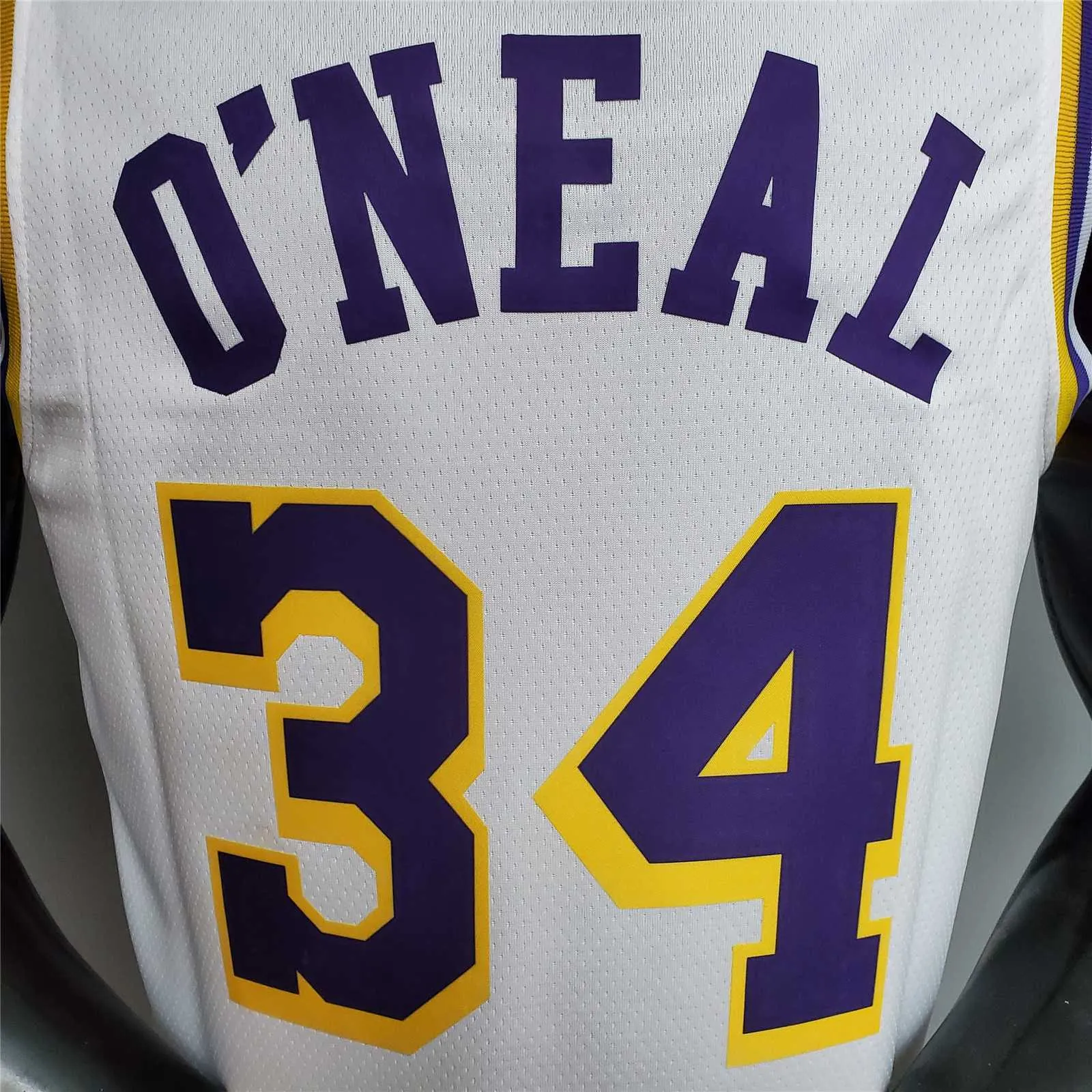 O'Neal #34 Lakers Round neck white 1