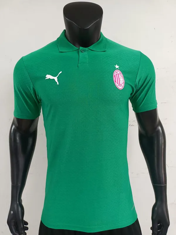 25-26 AC Milan Green Polo Kit Player Version Soccer AAAAJersey Yupoo S-2XL 5