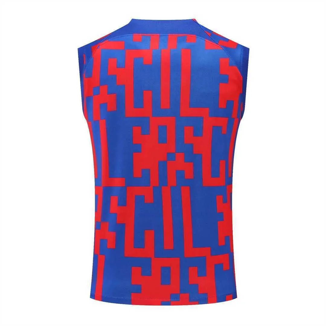 22-23 Barcelona vest training suit kit red and blue camouflage 10