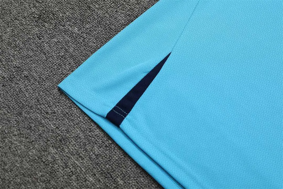22-23 Atletico Madrid Training Short Sleeve Kit Blue 5