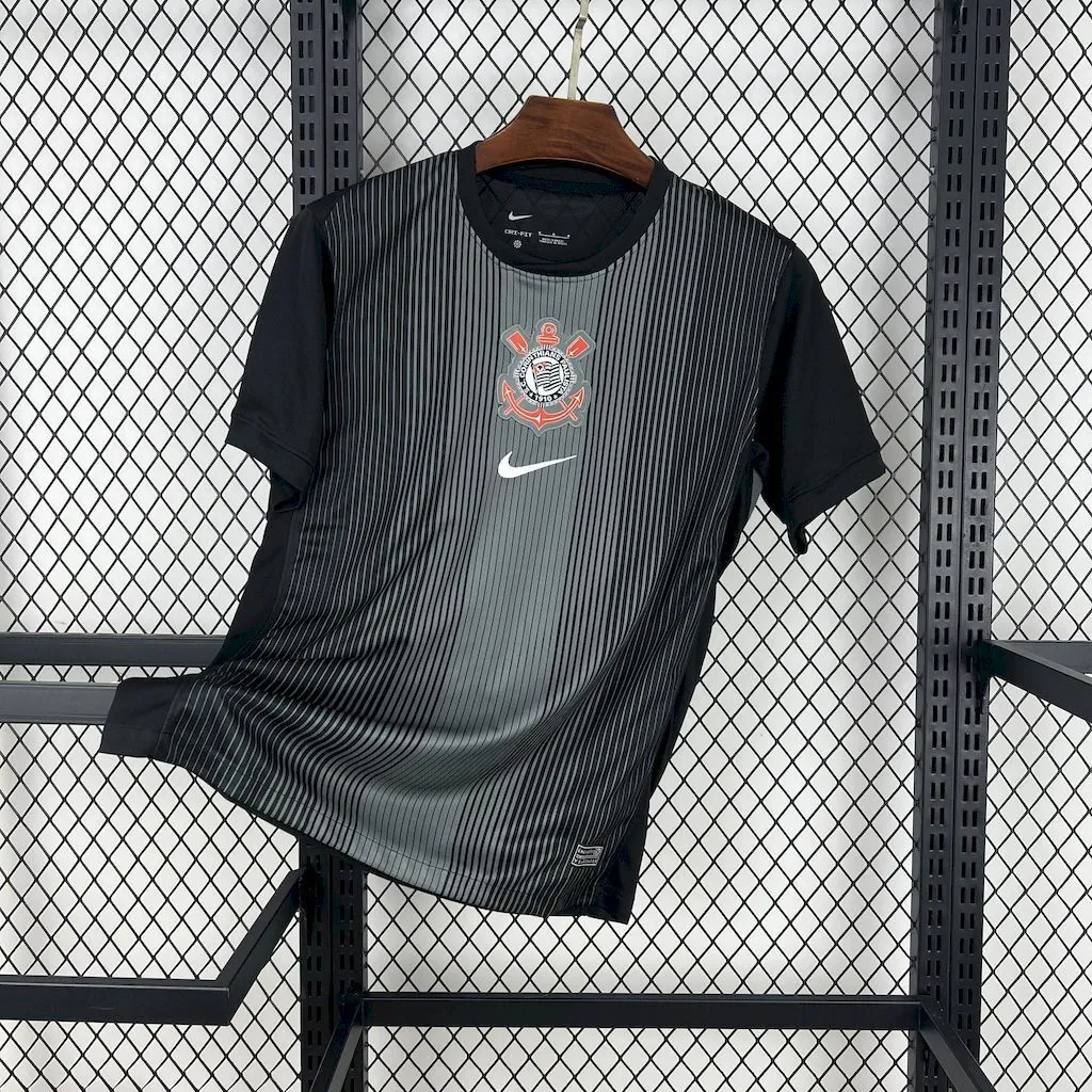 25-26 Corinthians Goalkeeper Black Shirt Soccer Apparels AAAAJersey Supply Yupoo 5