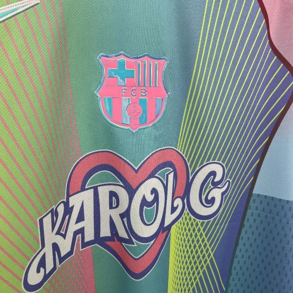 25-26 Barcelona Blue X KAROLG Football T-Shirt Custom Edition AAAAJersey Dropship Yupoo 2