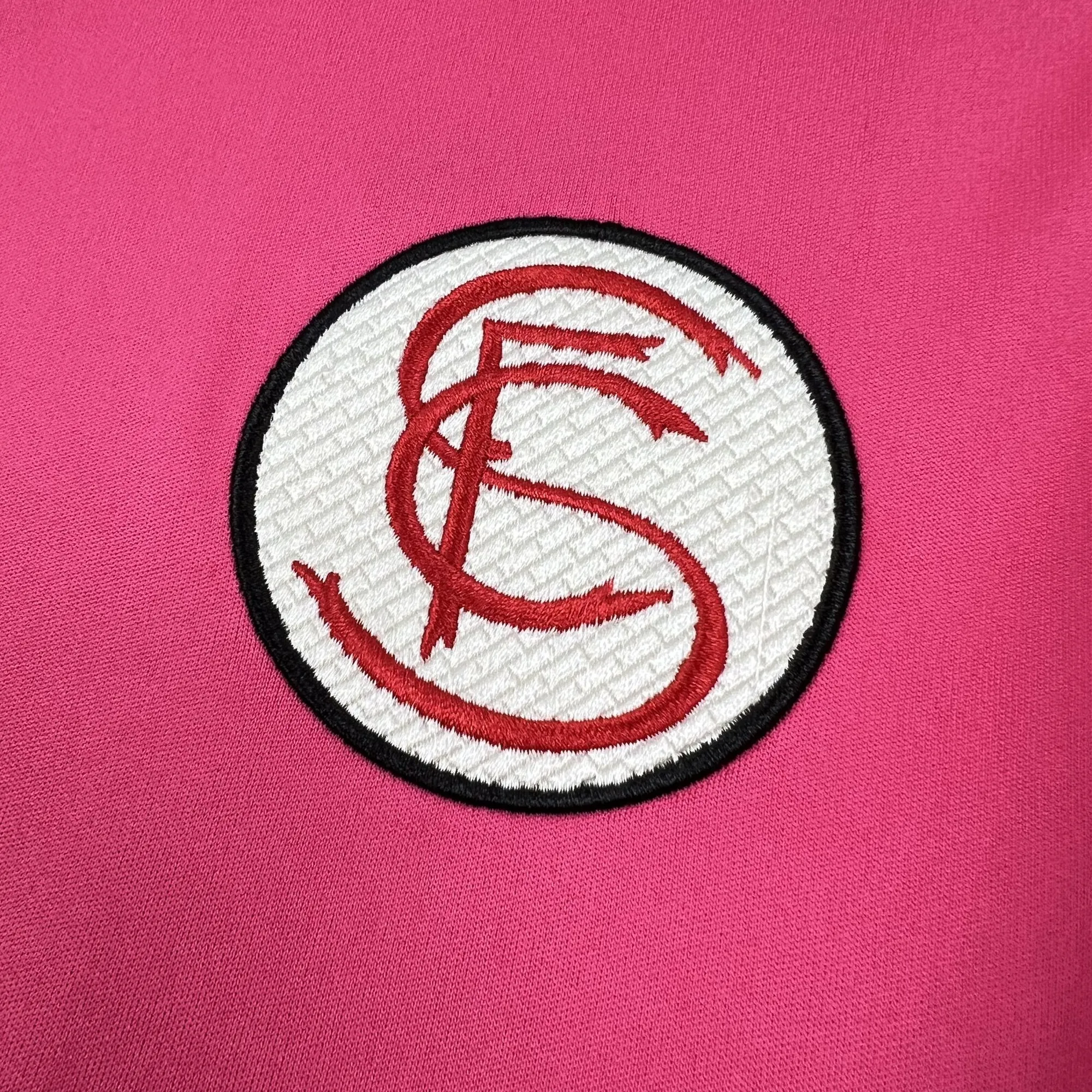 26-27 Sevilla FC Mens Special Edition Football Pink T-Shirt AAAAJersey Supply Yupoo 8 1