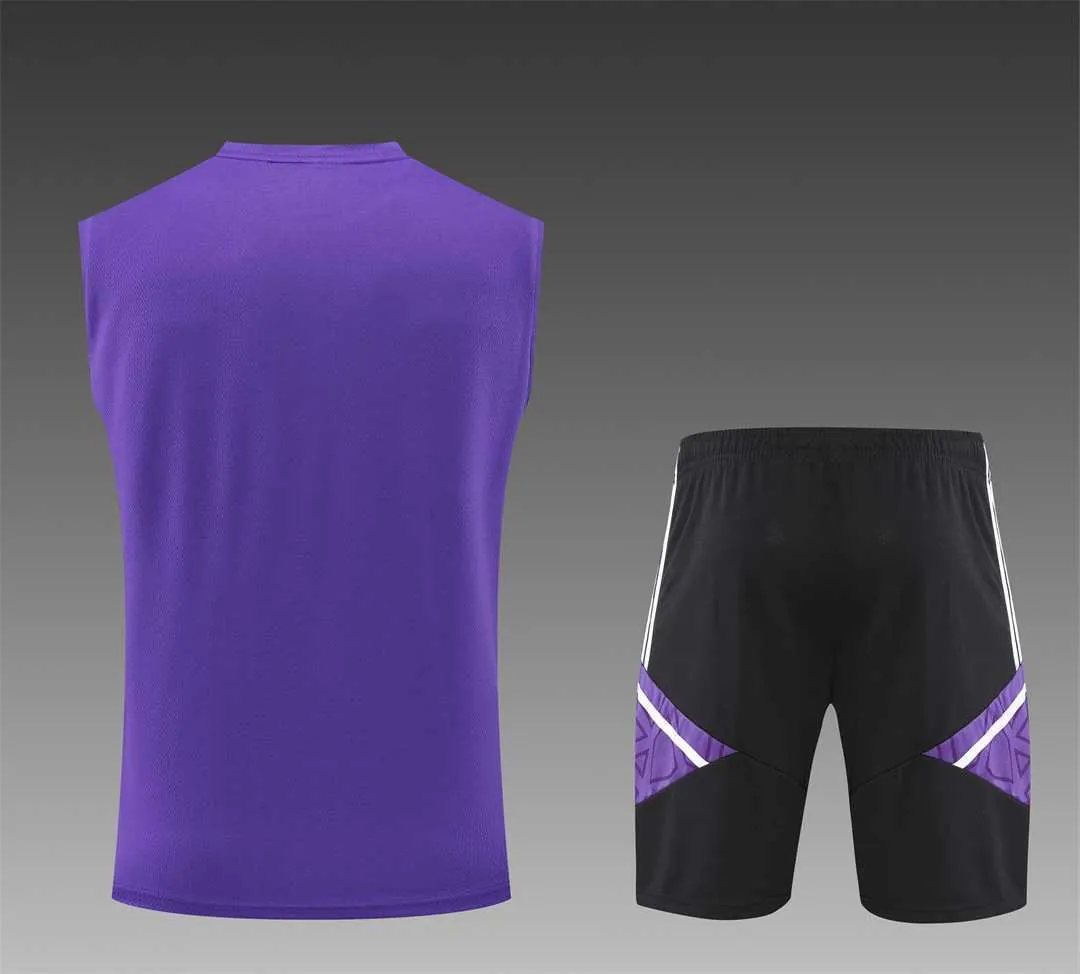22-23 Real Madrid training suit kit Purple 13