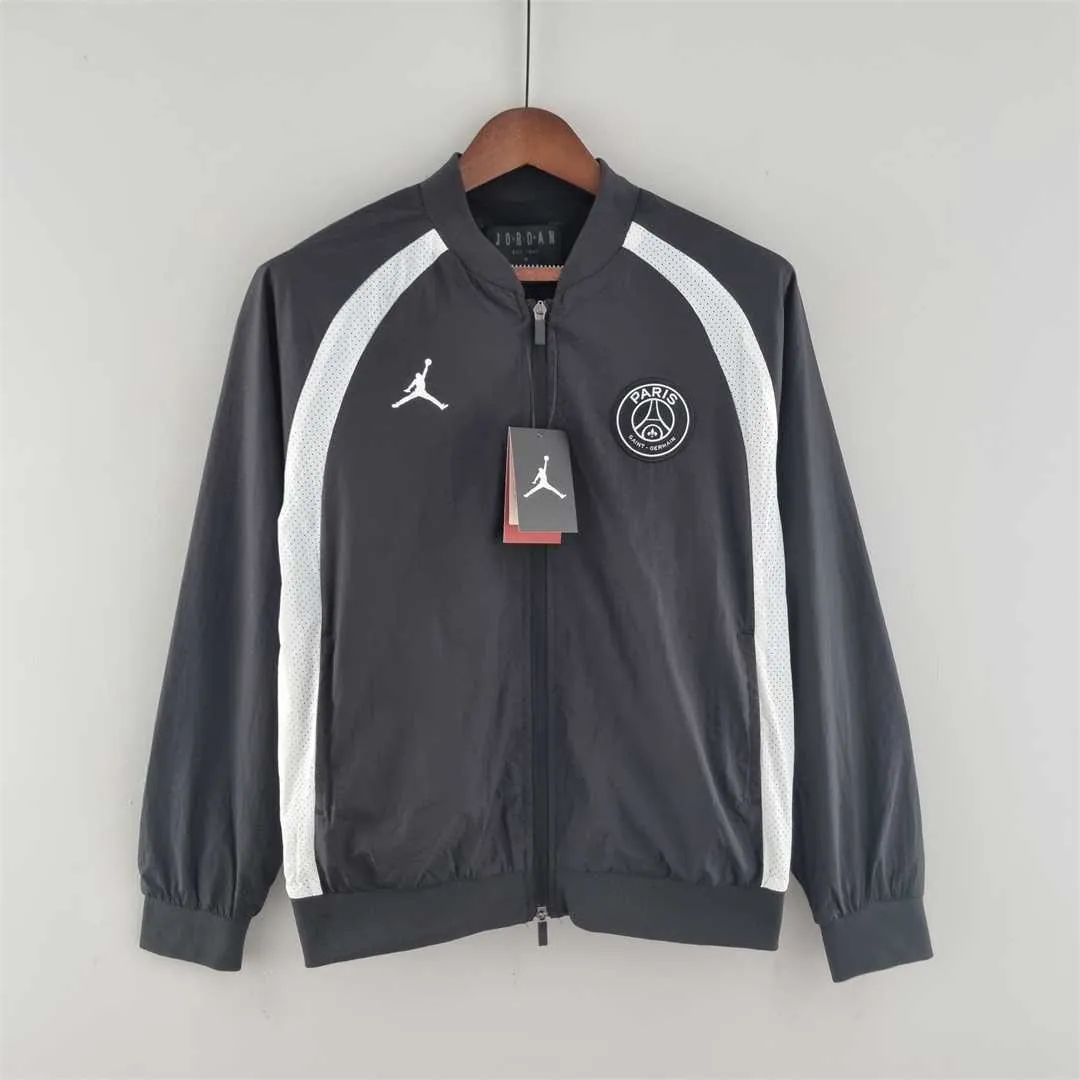 2022 PSG Jordan blackwhite windbreaker 8