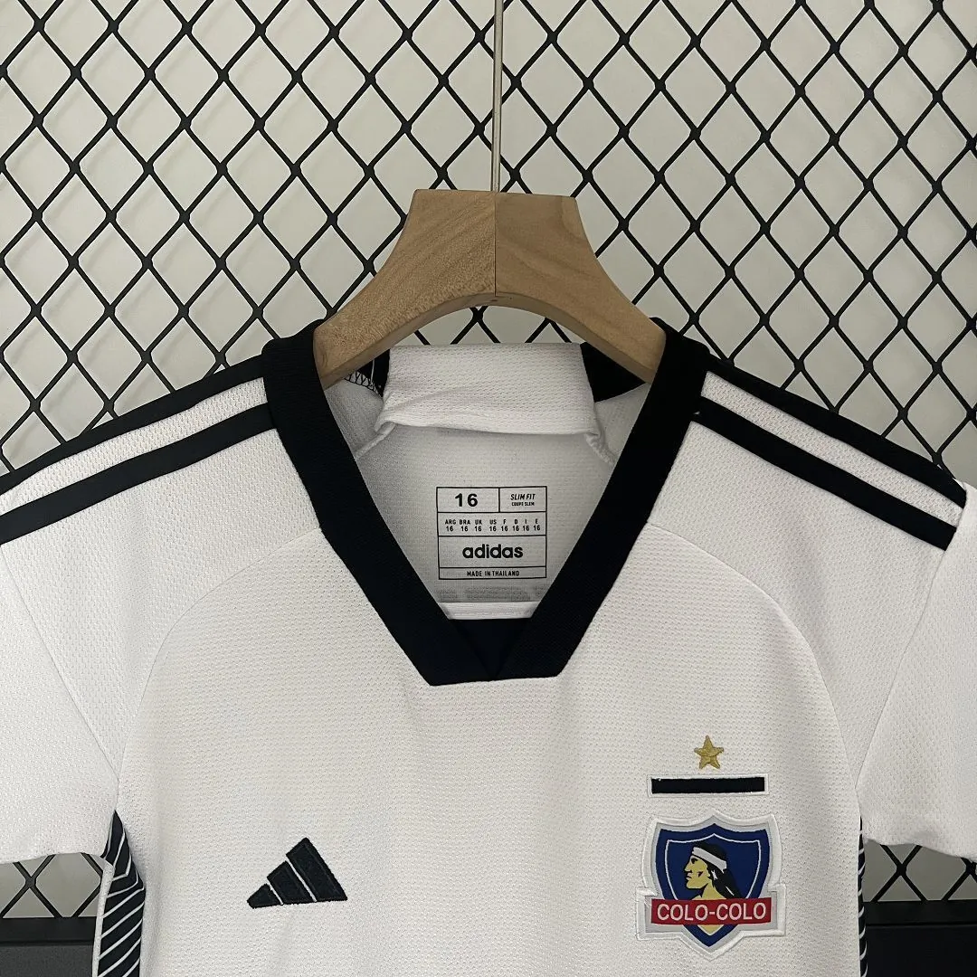 24-25 Colo Colo Home Kid Kits Children Sets Jersey Supplier Yupoo 4