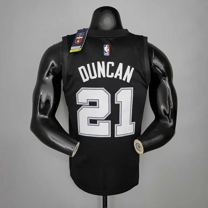 New DUNCAN#21 season Spurs City Edition black 1