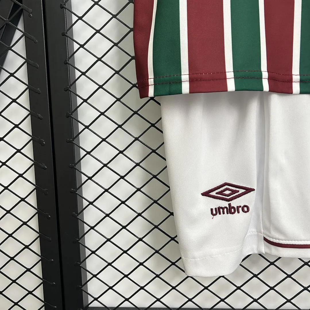 25-26 Fluminense Home Kid Kits Youth Apparels AAAAJersey Supply Yupoo 7