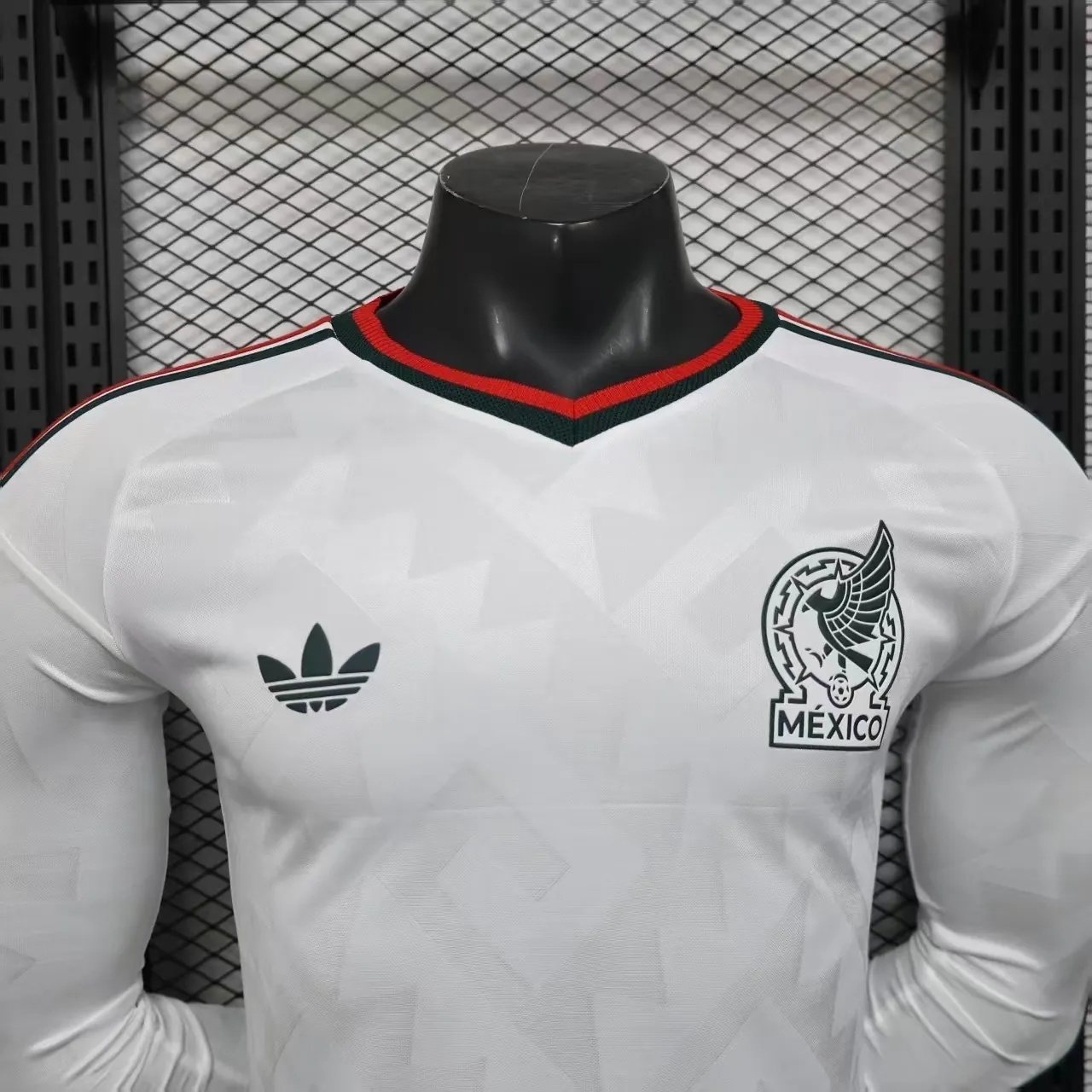 2026 World Cup Mexico Away Kit Football Player Version Long Sleeve Shirt AAAAJersey Dropship Yu 2
