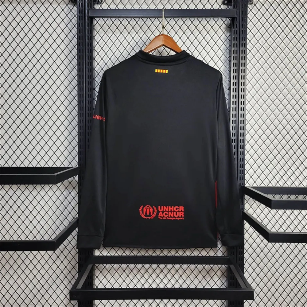 24-25 Barcelona Away Long Sleeve Shirt Without Spotify Text AAAAJersey Supplier Yupoo 6