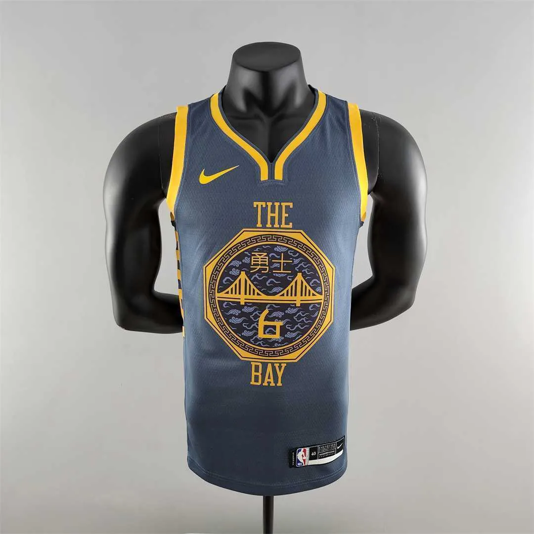 2018 YOUNG #6 Golden State Warriors Grey NBA Jersey 10