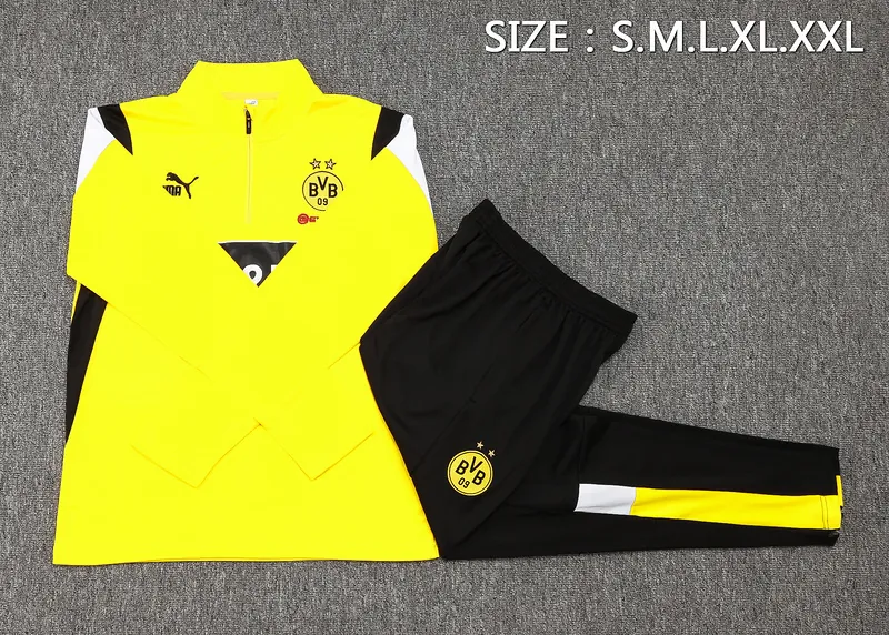 23-24 Dortmund Long Sleeve Training Suit Yupoo 1