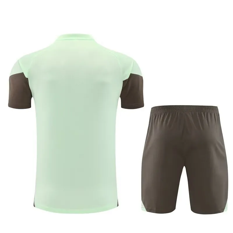 25-26 Real Madrid Training Kits Light Green Football Tracksuits 2