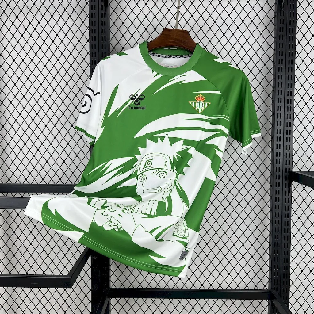 25-26 Real Betis x Naruto Special Edition Kit Football T-Shirt AAAAJersey Supply Yupoo 5